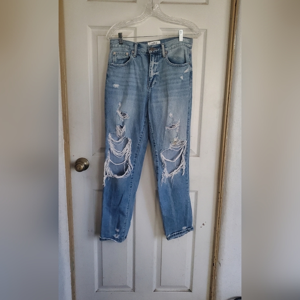 Pistola Distressed Light Blue Jeans, Size 27 - Picture 1 of 5